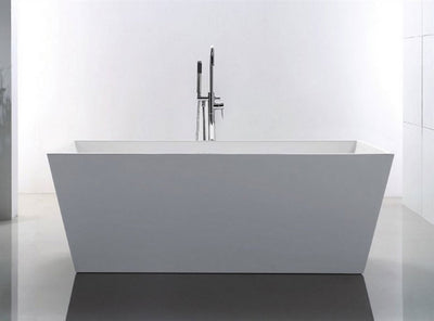 63" Aberdale Free Standing Bathtub with Adjustable Leveling Feet
