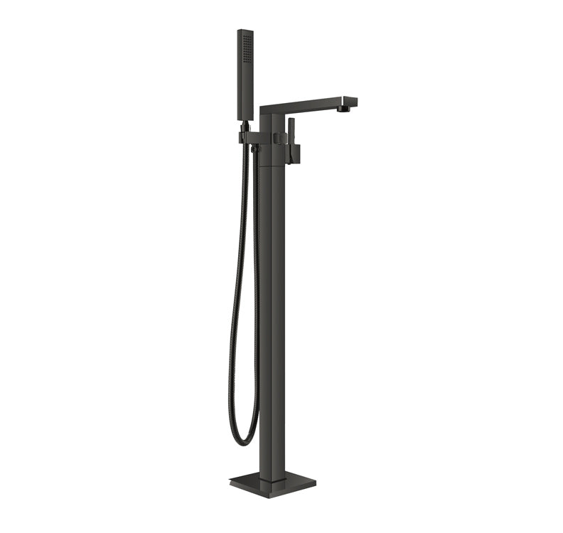 Floor Mounted Bathtub Faucet - Matte Black