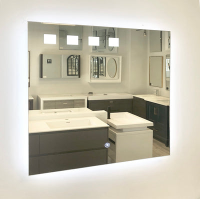 36" Deco LED Bathroom Rectangular Mirror