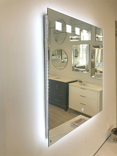36" Deco LED Bathroom Rectangular Mirror