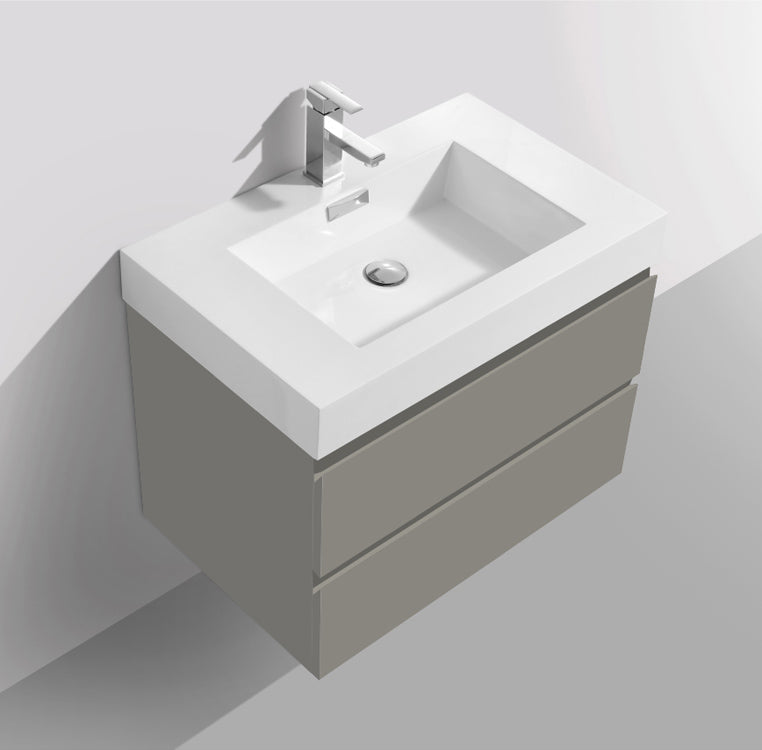 Damian 30" Chelsea Grey Wall Mount Vanity