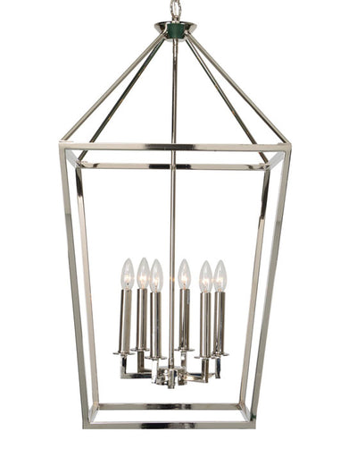 Trapeze Polished Nickel Ceiling Fixture