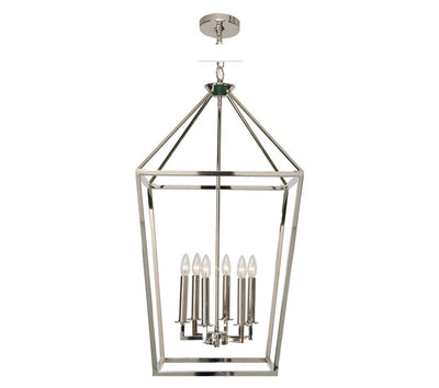 Trapeze Polished Nickel Ceiling Fixture