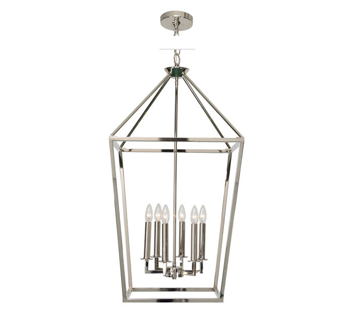Trapeze Polished Nickel Ceiling Fixture