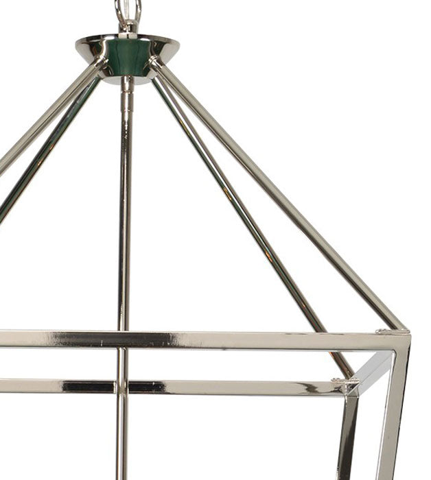 Trapeze Polished Nickel Ceiling Fixture