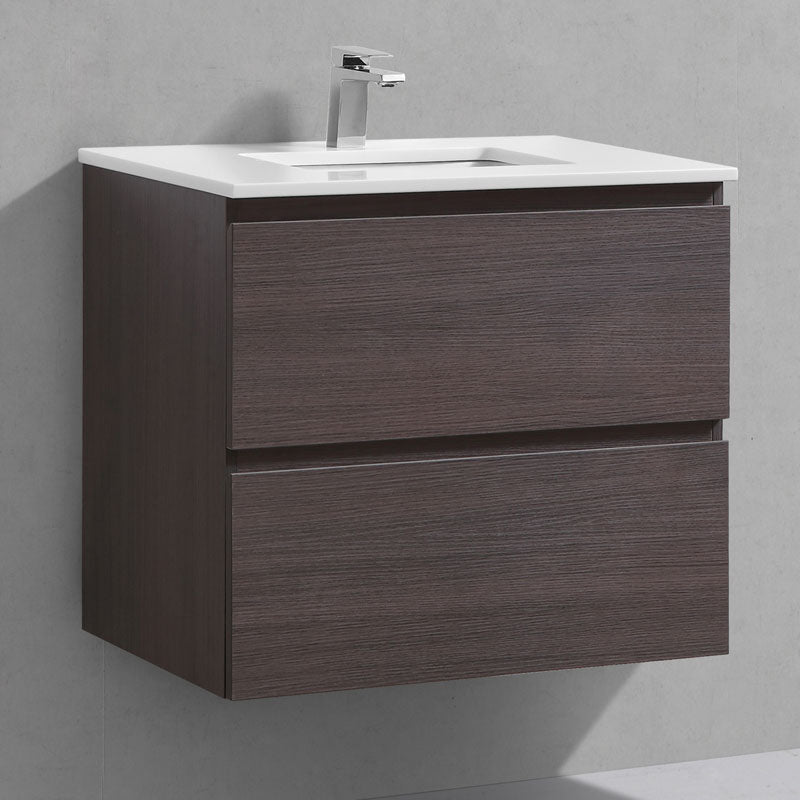 Liam 30", Remy Bath Wall Mount Vanity with White Quartz Top - LM1030