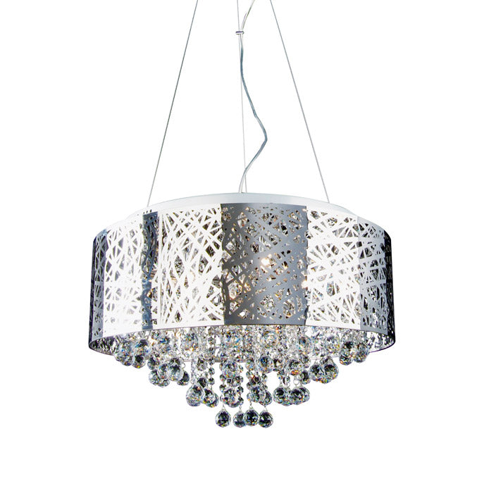 Chrome Chandelier 24"x59"H