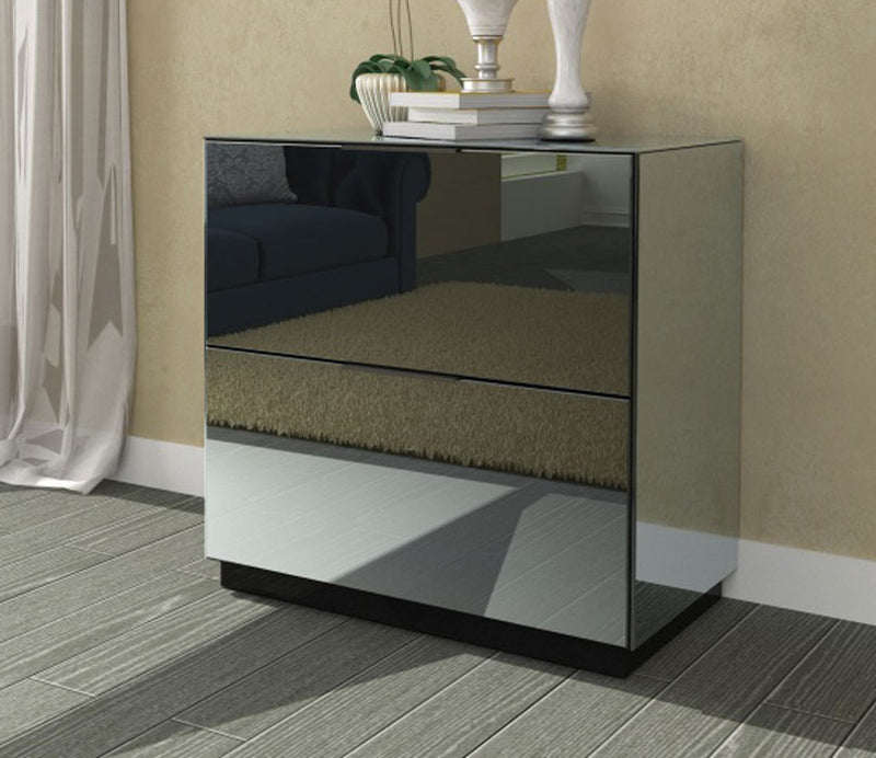 Mirrored Nightstand - Side Table 30"x30"H