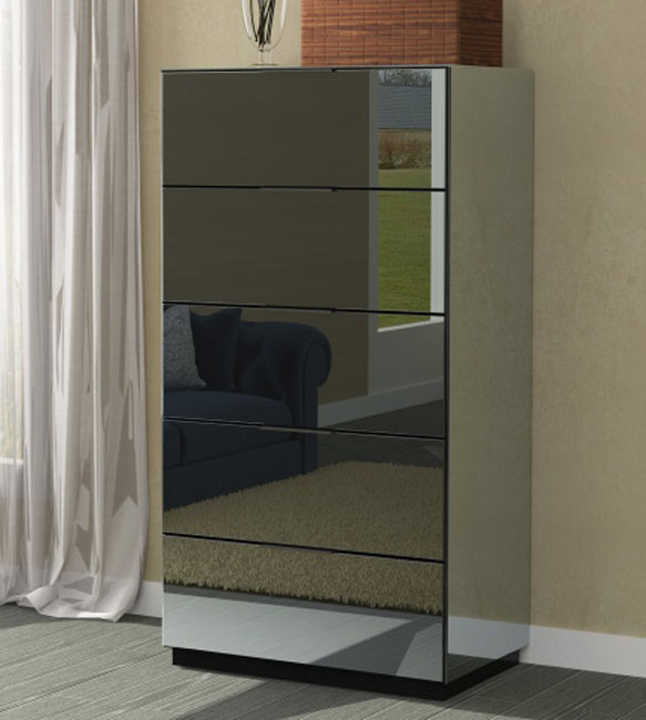 Mirrored Tall Chest 32"x59.50"H