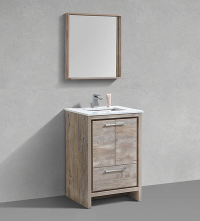 24" Adriano Nature Wood Bathroom Vanity