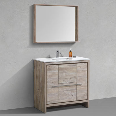 36" Adriano Nature Wood Bathroom Vanity