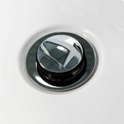 Pop-Up Chrome Clicker Drain with Overflow - P04-CH