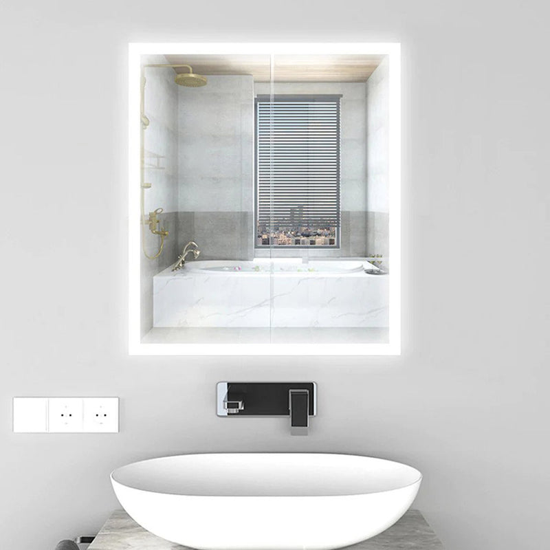 24" Rexton, Frameless LED Bathroom Mirror with Anti-Fog 24"W x 28"H - RXLED24