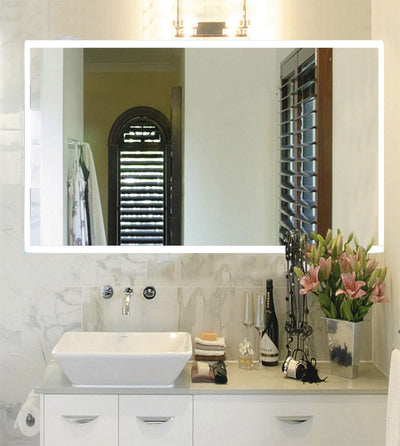 48" Rexton Frameless LED Bathroom Rectangular Mirror