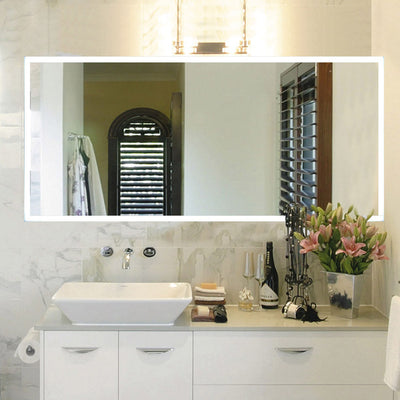 60" Rexton Frameless LED Bathroom Rectangular Mirror