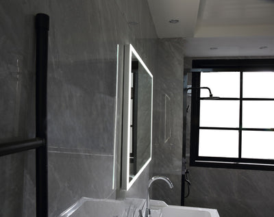 48" Rexton Frameless LED Bathroom Rectangular Mirror