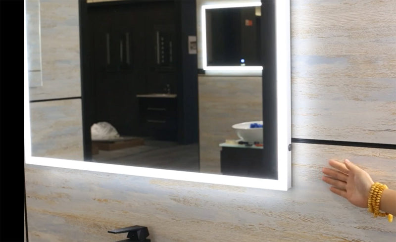24" Rexton Frameless LED Bathroom Rectangular Mirror