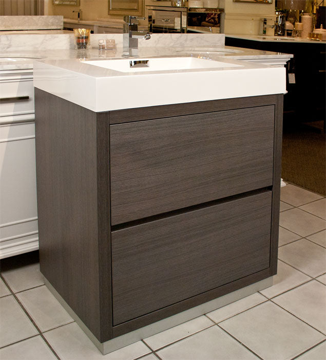 30" Demy Grey Oak Bathroom Vanity