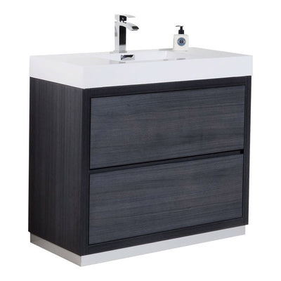40" Demy Grey Oak Free Standing Bathroom Vanity