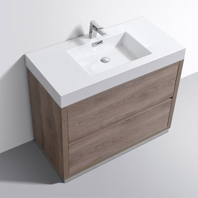 40" Demy Light Walnut Free Standing Bathroom Vanity