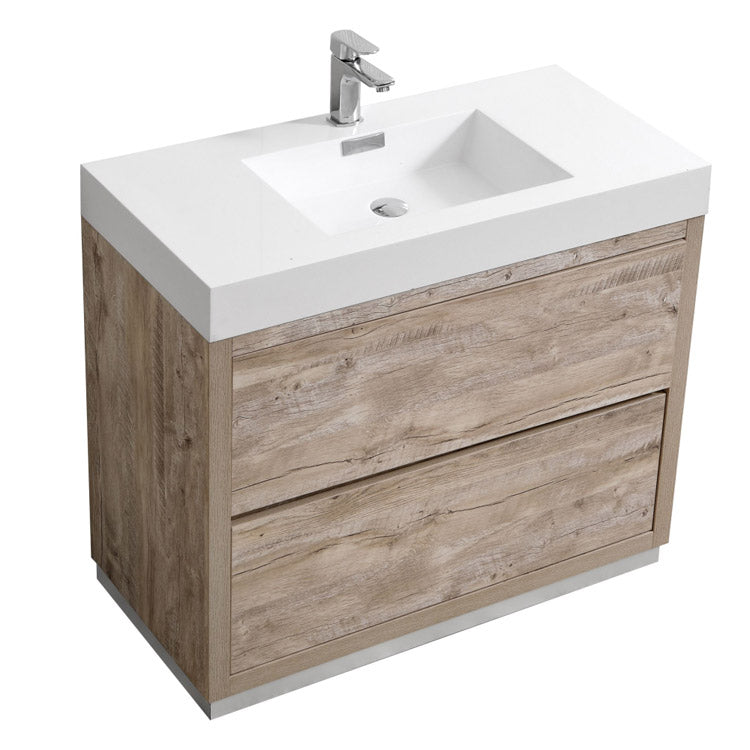 40" Demy Nature Wood Free Standing Bathroom Vanity