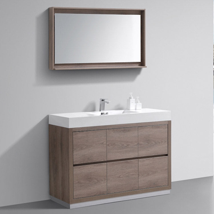 48" Demy Light Walnut Bathroom Vanity