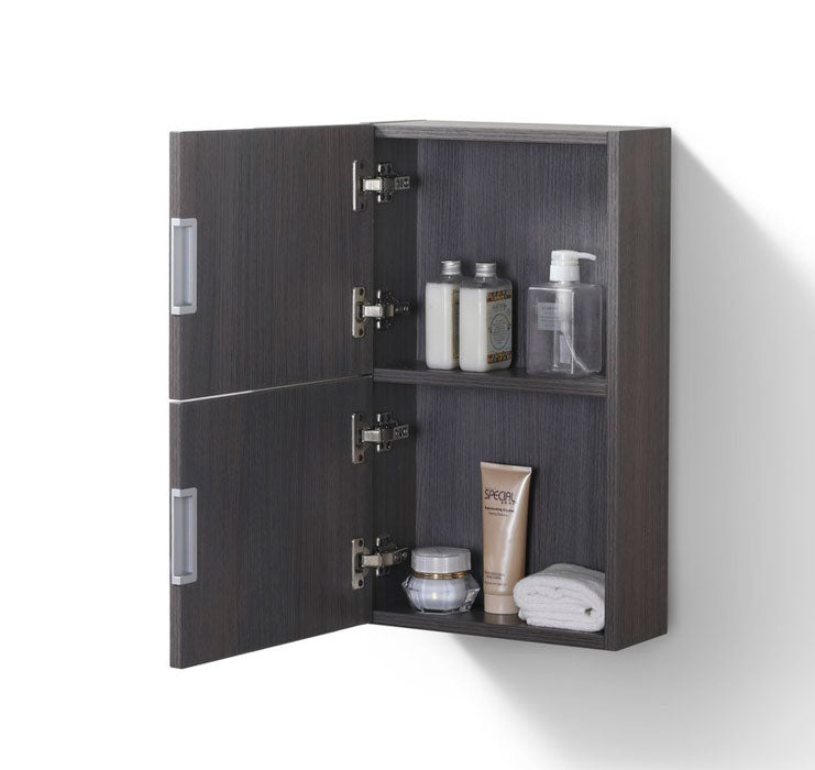 Grey Oak Bathroom Side Cabinet