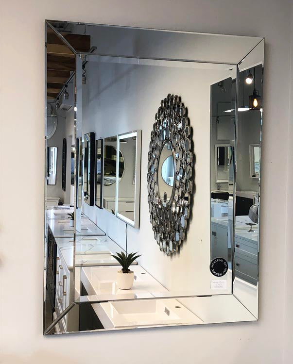 Basque Mirror with Mirrored Frame 30"x40"