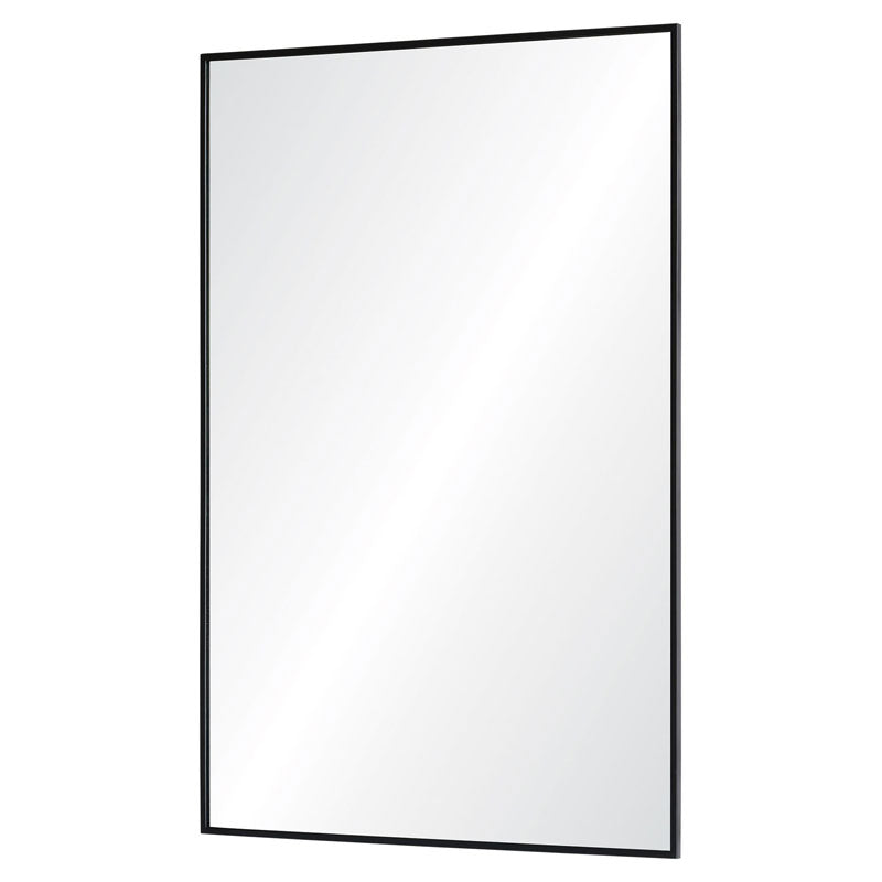 Ray 24"x36", Matte Black Metal Frame Mirror