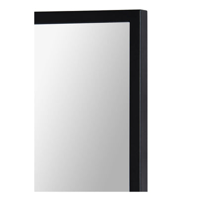 Matte Black Metal Frame Mirror 28"x31.50"