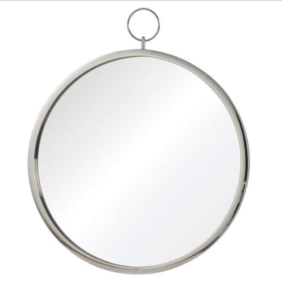 Porter 24"x30", Chrome Round Mirror - TM713594