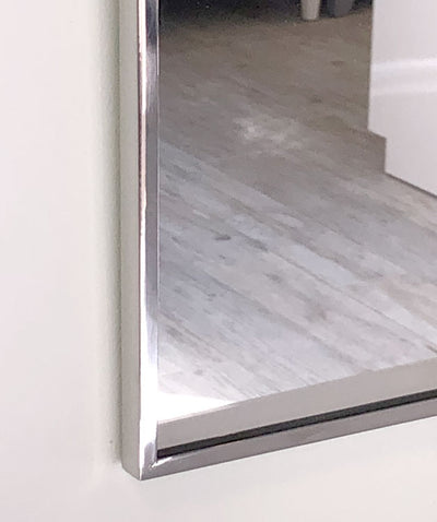 Kate 24"x36", High Quality Polished Chrome Metal Frame Mirror - TM812553