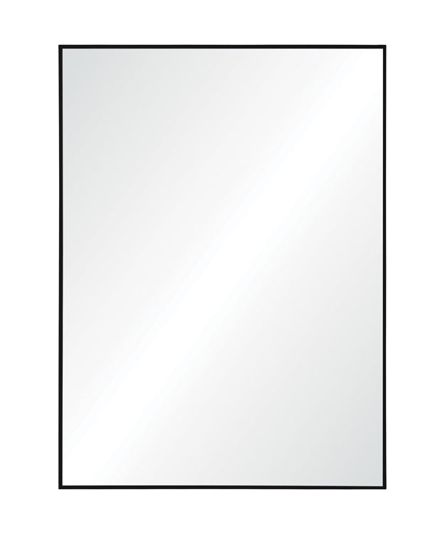 Ezil 30"x40" Matte Black Metal Frame Mirror