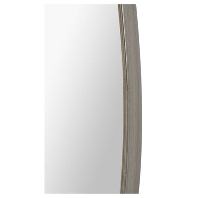 Tengal 30"x40", Oval Brushed Silver Mirror - TM912843